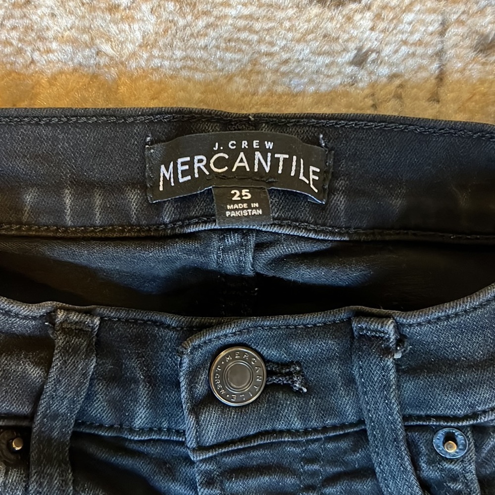 J Crew Black Skinny Jeans 25